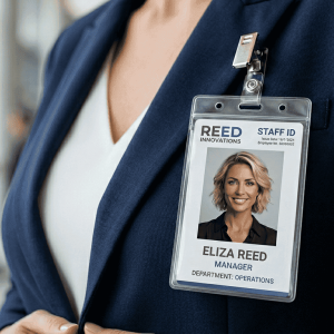 Stampa 50 Badge aziendali con foto e dati anagrafici